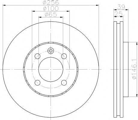 Тормозной диск HELLA PAGID 8DD 355 110-621