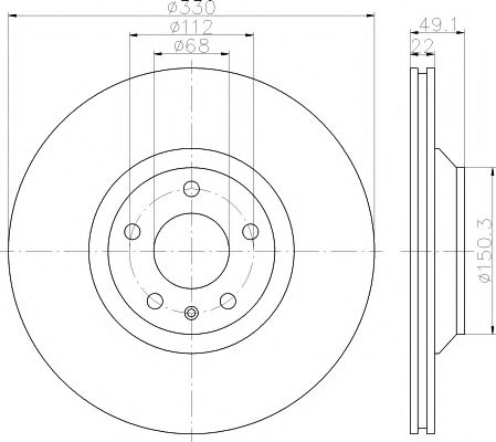 Тормозной диск HELLA PAGID 8DD 355 111-202