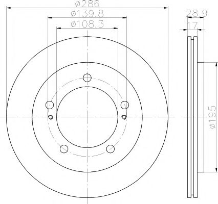 Тормозной диск HELLA PAGID 8DD 355 111-791