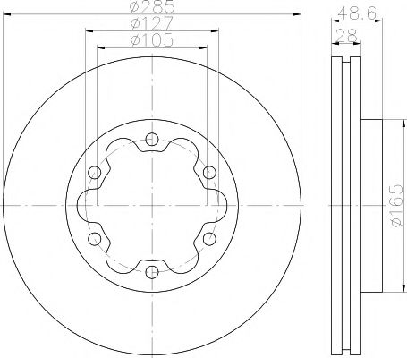 Тормозной диск HELLA PAGID 8DD 355 117-421