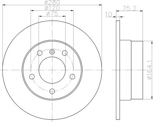 Тормозной диск HELLA PAGID 8DD 355 112-642