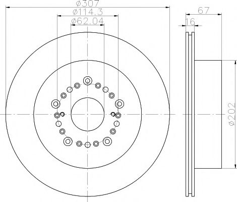 Тормозной диск HELLA PAGID 8DD 355 113-151