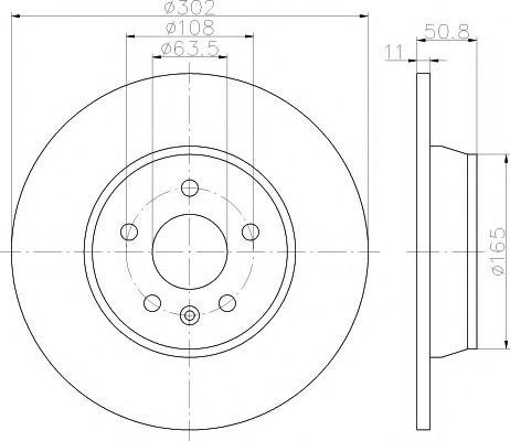 Тормозной диск HELLA PAGID 8DD 355 118-841