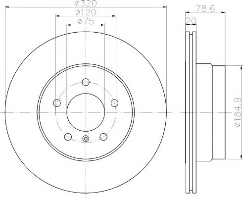 Тормозной диск HELLA PAGID 8DD 355 114-002