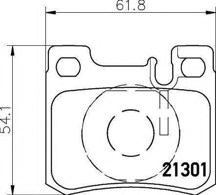 Комплект тормозных колодок, дисковый тормоз HELLA PAGID 8DB 355 007-671