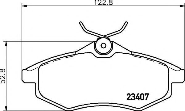 Комплект тормозных колодок, дисковый тормоз HELLA PAGID 8DB 355 010-161