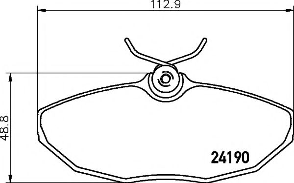 Комплект тормозных колодок, дисковый тормоз HELLA PAGID 8DB 355 011-961