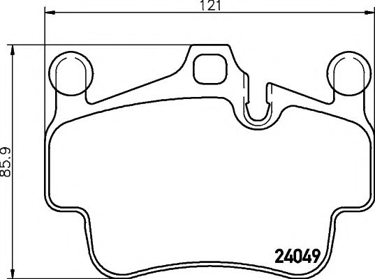 Комплект тормозных колодок, дисковый тормоз HELLA PAGID 8DB 355 014-161