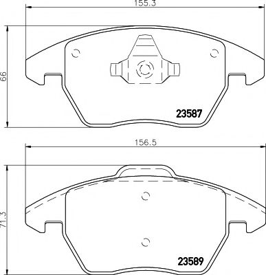 Комплект тормозных колодок, дисковый тормоз HELLA PAGID 8DB 355 014-511