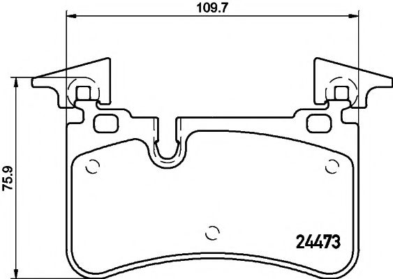 Комплект тормозных колодок, дисковый тормоз HELLA PAGID 8DB 355 014-811