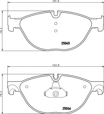 Комплект тормозных колодок, дисковый тормоз HELLA PAGID 8DB 355 015-251