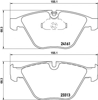 Комплект тормозных колодок, дисковый тормоз HELLA PAGID 8DB 355 015-601