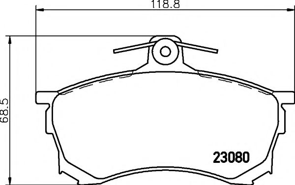 Комплект тормозных колодок, дисковый тормоз HELLA PAGID 8DB 355 016-671