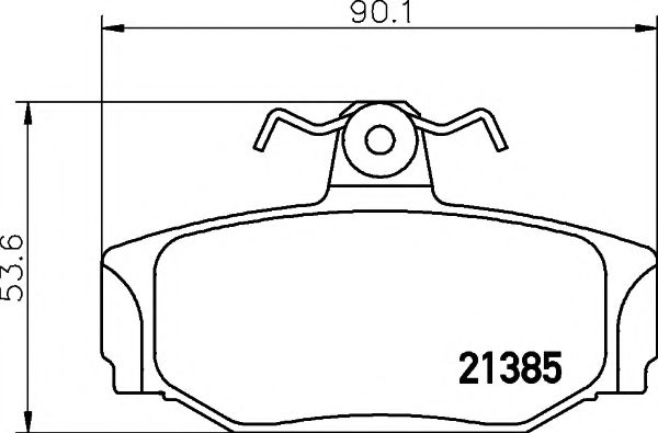 Комплект тормозных колодок, дисковый тормоз HELLA PAGID 8DB 355 017-991