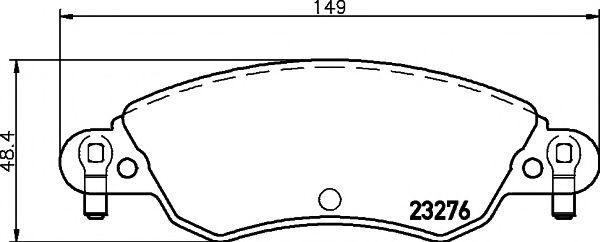 Комплект тормозных колодок, дисковый тормоз HELLA PAGID 8DB 355 019-431
