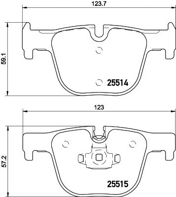 Комплект тормозных колодок, дисковый тормоз HELLA PAGID 8DB 355 019-781