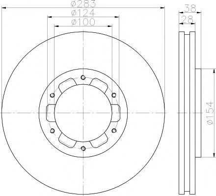 Тормозной диск HELLA PAGID 8DD 355 118-441