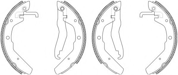 Комплект тормозных колодок HELLA PAGID 8DB 355 003-501