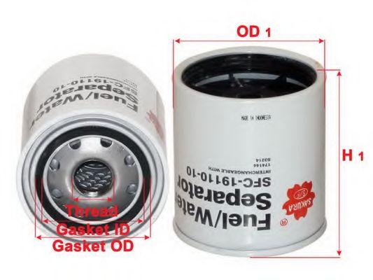 Топливный фильтр SAKURA  Automotive SFC-19110-10