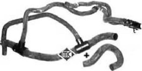 Шланг радиатора Metalcaucho 08855