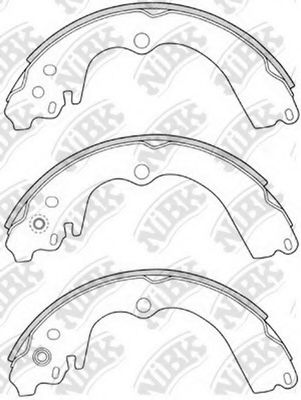 Комплект тормозных колодок NiBK FN7747