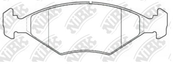 Комплект тормозных колодок, дисковый тормоз NiBK PN0268