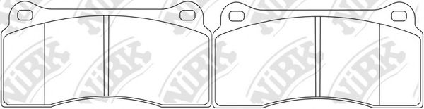 Комплект тормозных колодок, дисковый тормоз NiBK PN0339