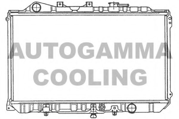 Радиатор, охлаждение двигателя AUTOGAMMA 100497