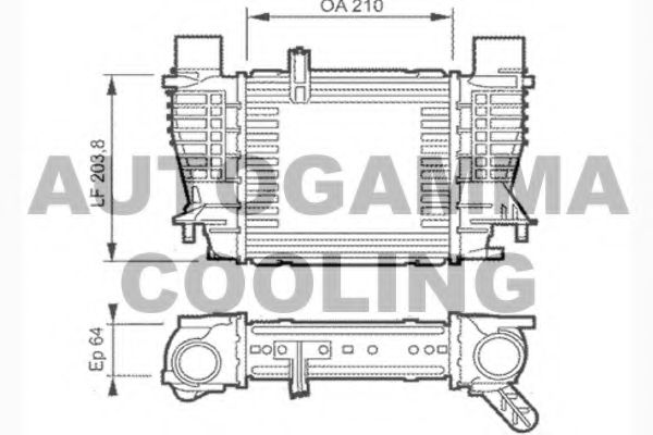 Интеркулер AUTOGAMMA 104050