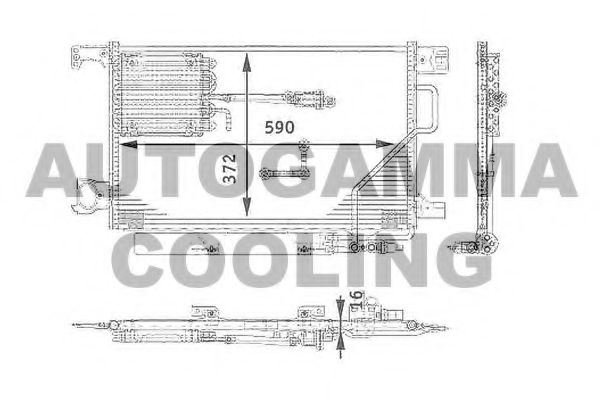 Конденсатор, кондиционер AUTOGAMMA 104127