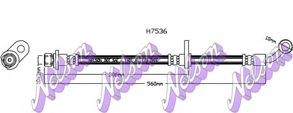 Тормозной шланг Brovex-Nelson H7536