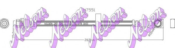 Тормозной шланг Brovex-Nelson H7551