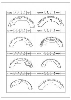 Комплект тормозных колодок ASIMCO K0202