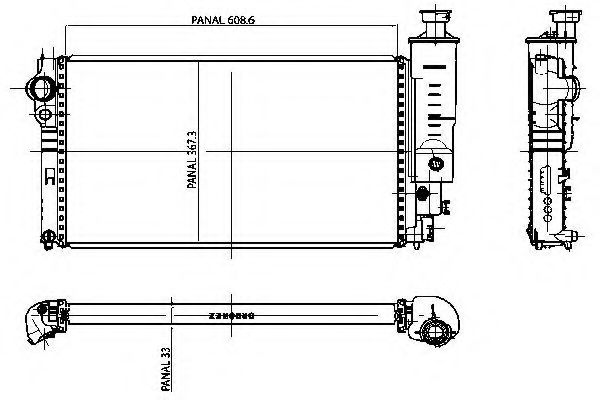 Радиатор, охлаждение двигателя PAPE 15092