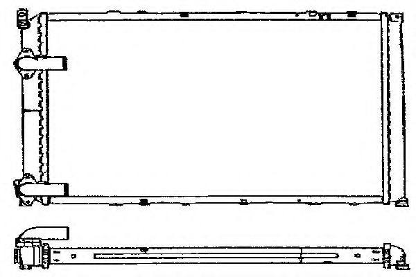 Радиатор, охлаждение двигателя AURADIA 100912