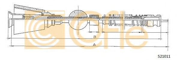 Тросик спидометра COFLE S21011