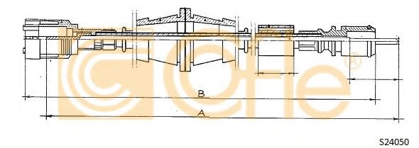 Тросик спидометра COFLE S24050