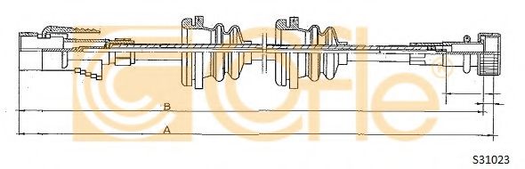 Тросик спидометра COFLE S31023