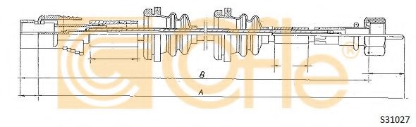 Тросик спидометра COFLE S31027
