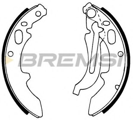 Комплект тормозных колодок BREMSI 1010
