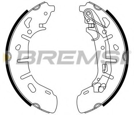 Комплект тормозных колодок BREMSI GF0148