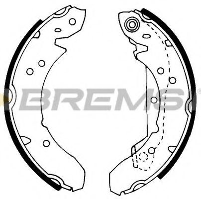 Комплект тормозных колодок BREMSI GF0209