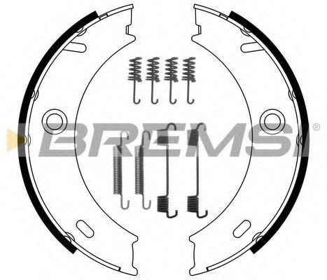 Комплект тормозных колодок, стояночная тормозная система BREMSI GF0307-1