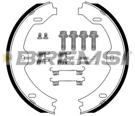 Комплект тормозных колодок, стояночная тормозная система BREMSI GF0312-1