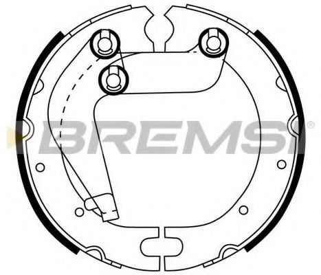 Комплект тормозных колодок BREMSI GF0963