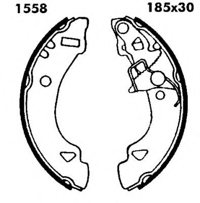 Комплект тормозных колодок BSF 01558