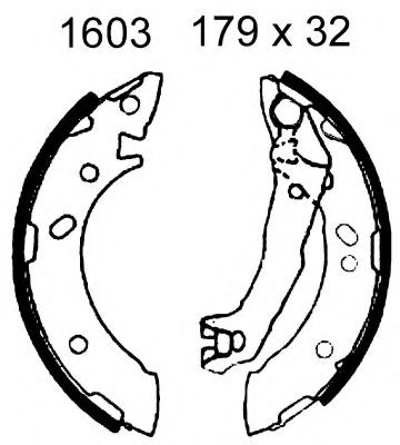 Комплект тормозных колодок BSF 01603