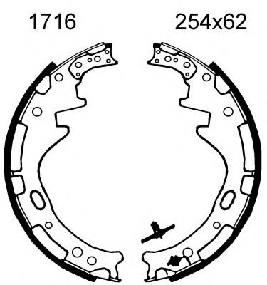 Комплект тормозных колодок BSF 01716