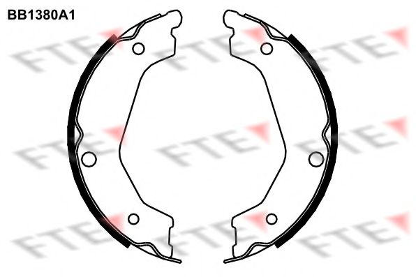 Комплект тормозных колодок, стояночная тормозная система FTE BB1380A1