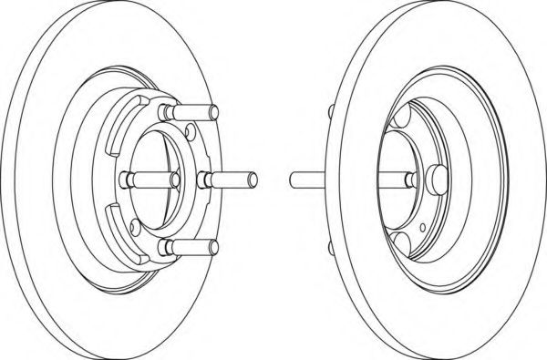 Тормозной диск FERODO DDF101-1